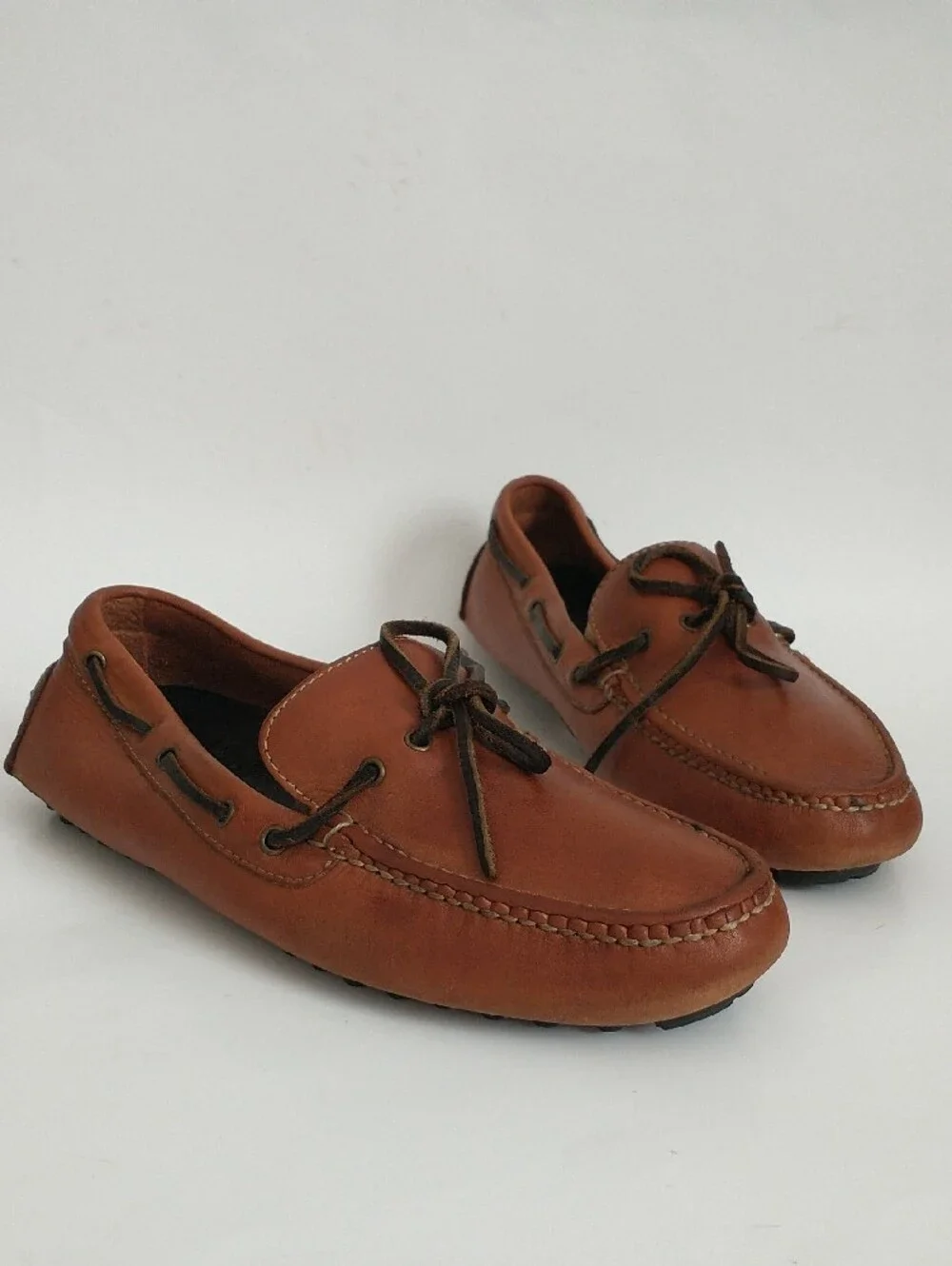 Cole Haan Men's Brown Leather Moccasin Driving Loafers. SIZE 7M